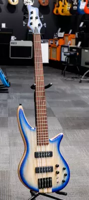Jackson Guitars - Pro Series Spectra Bass SBA V, Caramelized Jatoba Fingerboard - Blue Burst 2